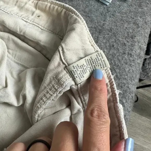 VTG American Eagle Destroyed Cargo Pants Sz 31x32 Y2K Grunge Streetwear Tattered - Picture 6 of 10